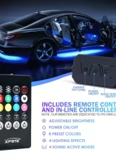 Xprite Fusion Series LED RGB Underbody Glow Kit with Remote Control and Bluetooth Compatible                                     - UGL-62713-G1 - Image 2