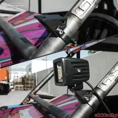 Xprite 1.5" Rollbar Mount Universal Pillar Light Brackets - UTV-BRACKET-G14-1.5IN