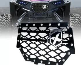Xprite Black Steel Mesh Grille with Badge Polaris RZR 900 S | 1000 XP 2014-2018