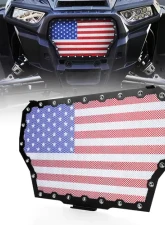 Xprite Black Steel US Flag Mesh Grille Polaris RZR 1000 XP Turbo 2017-2018                                     - UTV-PG-G2-FLAG - Image 2