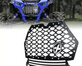 Xprite Black Steel Mesh Grille with Badge Polaris RZR 1000 XP Turbo | XP 4 Turbo | XP 4 1000 2018-2020