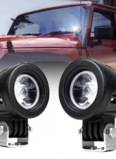 Xprite Set of 2 - 2" 10W CREE Round LED Spot Light                                     - WL-10RS-2PC - Image 2