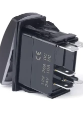 Xprite 5 Pin Laser Blue SPST Rocker On/Off Toggle Switch with Logo                                     - WL-SWITCH-G5 - Image 2