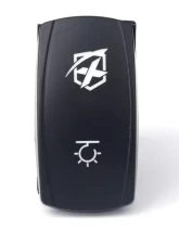 Xprite 5 Pin Laser Blue SPST Rocker On/Off Toggle Switch with Logo                                     - WL-SWITCH-G5 - Image 3