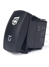 Xprite 4 Pin Laser Blue SPDT 4 Pin Rocker On/Off Toggle Switch with Logo                                     - WL-SWITCH-G6 - Image 4