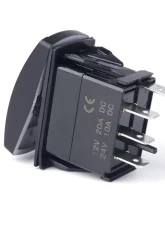 Xprite 4 Pin Laser Blue SPDT 4 Pin Rocker On/Off Toggle Switch with Logo                                     - WL-SWITCH-G6 - Image 3