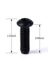 Xprite Set of 4 OEM Style Replacement M8 Hexagon Screws Bolts Jeep Wrangler CJ YJ TJ 1976-2006                                     - WLB-0013-#6 - Image 3
