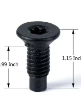 Xprite Set of 4 OEM Style Replacement M8 Torx Screws Bolts Jeep Wrangler CJ YJ TJ 1976-2006                                     - WLB-0013-#7 - Image 3