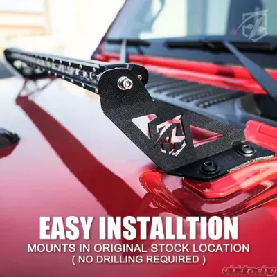 Xprite Prevail Series Hood Mounting Brackets Jeep Wrangler | Gladiator JT 2018-2022 - WLB-0051-G1