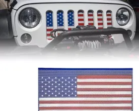 Xprite USA Flag Mesh Insert Jeep Wrangler JK 2007-2018