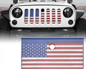 Xprite USA Flag Mesh Stock Grille Insert Jeep Wrangler JK 2007-2018