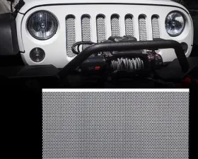Xprite White Stainless Steel Original Grille Mesh Insert Jeep Wrangler JK JKU 2007-2018