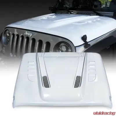 Xprite Transformer Series Fiber Glass Hood Jeep Wrangler 2007-2018 - ZS-0086