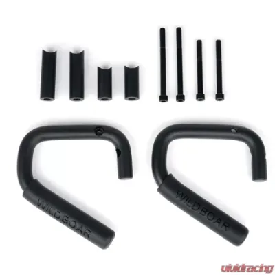 Xprite G1 Black Front Steel Grab Handles Jeep Wrangler JK JKU 2007-2018 - ZS-0089K-G1-F