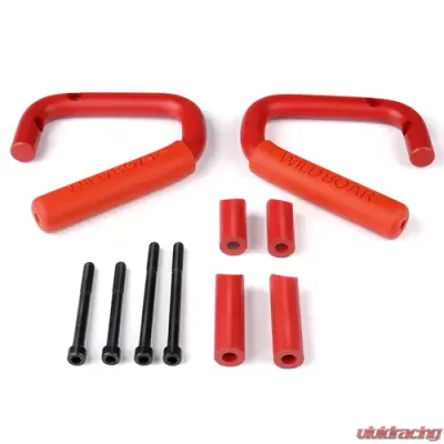 Xprite Red G1 Front Grab Handles Jeep Wrangler JK JKU 2007-2018 - ZS-0089R-G1-F