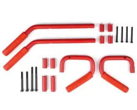 Xprite Red G1 Front and Rear Grab Handles Jeep Wrangler JK JKU 2007-2018