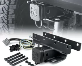 Xprite 2 Inch Rear Receiver Tow Hitch with Harness Jeep Wrangler 2007-2018