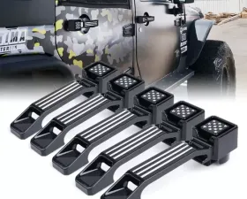 Xprite Freedom Series Heavy Duty Aluminum Door Handle Set Jeep Wrangler JK 2007-2018