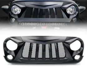 Xprite Black Widow Front Grille Jeep Wrangler JK JKU 2007-2018