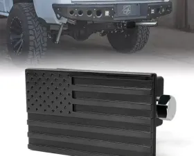 Xprite Black Aluminum Trailer Hitch Cover for 2