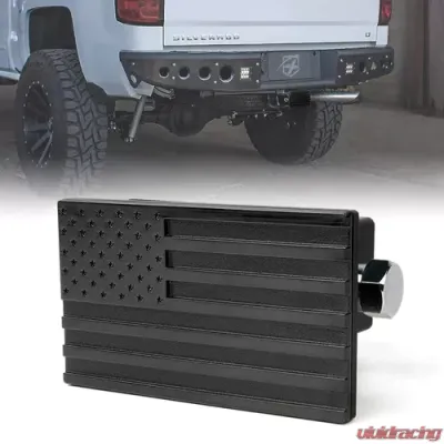 Xprite Black Aluminum Trailer Hitch Cover for 2" Receivers - ZS-0122-BLACK