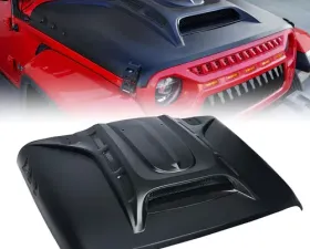 Xprite Piranha Series Hood with Functional Air Vents Jeep Wrangler JL | Gladiator JT 2018-2022