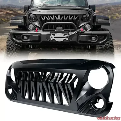 Xprite Venom Series Replacement Grille Jeep Wrangler 2007-2018 - ZS-0128K-JK