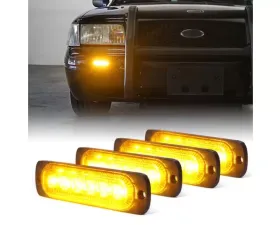 Xprite Alert 6 Series 6W Flush Mount Side Marker Emergency Strobe Light