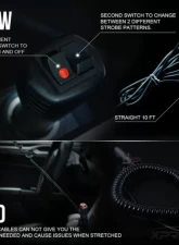 Xprite Amber Delta Series 30W COB LED Rooftop Strobe Light with Magnetic Base                                     - 53010M-WY - Image 5