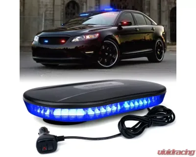 Xprite Amber Delta Series 30W COB LED Rooftop Strobe Light with Magnetic Base - 53010M-WY