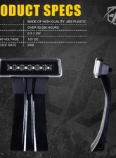 Xprite Smoke Third Brake Light LED Replacement Jeep Wrangler JK 2007-2018                                     - BL-JK-G1-SMK - Image 6