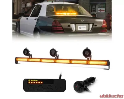 Xprite Green 35inch Warrant G2 Series Traffic Advisor COB LED Strobe Light Bar - CTB-6-G2-G