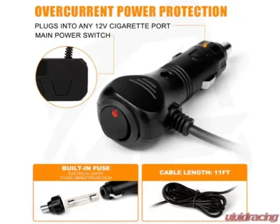 Xprite Green 35inch Warrant G2 Series Traffic Advisor COB LED Strobe Light Bar - CTB-6-G2-G