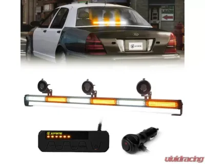Xprite Green 35inch Warrant G2 Series Traffic Advisor COB LED Strobe Light Bar - CTB-6-G2-G