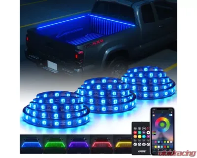 Xprite  Spire 3 Series Multi-Color RGB LED Truck Bed Light Strips with Bluetooth and Remote Control - DL-TBL-3-RGB