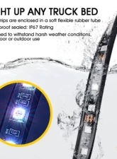 Xprite  Spire 3 Series Multi-Color RGB LED Truck Bed Light Strips with Bluetooth and Remote Control                                     - DL-TBL-3-RGB - Image 2
