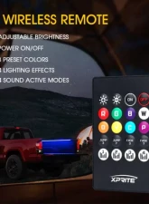 Xprite  Spire 3 Series Multi-Color RGB LED Truck Bed Light Strips with Bluetooth and Remote Control                                     - DL-TBL-3-RGB - Image 3