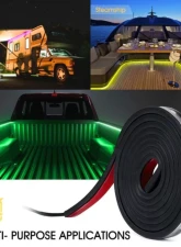 Xprite  Spire 3 Series Multi-Color RGB LED Truck Bed Light Strips with Bluetooth and Remote Control                                     - DL-TBL-3-RGB - Image 7