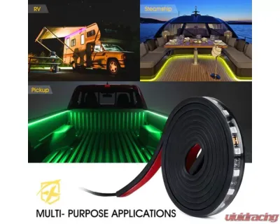 Xprite  Spire 3 Series Multi-Color RGB LED Truck Bed Light Strips with Bluetooth and Remote Control - DL-TBL-3-RGB
