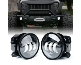 Xprite White 4inch LED Fog Light for Jeep | Explore Series