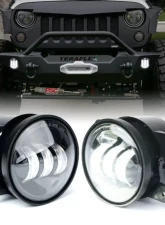 Xprite White 4inch LED Fog Light for Jeep | Explore Series                                     - FL-R4IN-60W-CR-W - Image 8