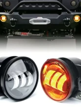 Xprite White 4inch LED Fog Light for Jeep | Explore Series                                     - FL-R4IN-60W-CR-W - Image 9