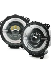 Xprite 9inch Jeep LED Headlights Jeep Wrangler JL | Gladiator JT 2018-2023                                     - HL-JL-R9IN-G3 - Image 2