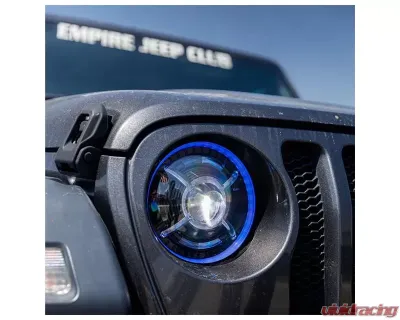 Xprite 9-Inch RGB-W Halo Headlights Jeep Gladiator | Wrangler 2018+ - HL-JL-R9IN-G4