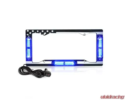 Xprite License Plate Strobe Lights Blue - LPF-UNI-G1-B