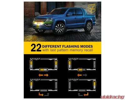 Xprite License Plate Strobe Lights White - LPF-UNI-G1-W