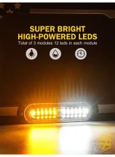 Xprite License Plate Strobe Lights White                                     - LPF-UNI-G1-W - Image 3