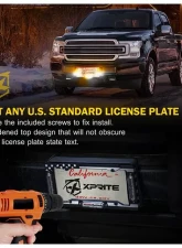 Xprite License Plate Strobe Lights White                                     - LPF-UNI-G1-W - Image 4