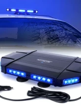 Xprite 18inch White | Amber Emergency Strobe Light Bar | Mini Black Hawk Series                                     - SL-B419-18IN-G1-WY - Image 7