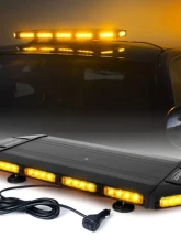 Xprite 27inch Blue Professional Emergency Rooftop Strobe LED Light Bar | Black Hawk Series                                     - SL-B419-27IN-G1-B - Image 7